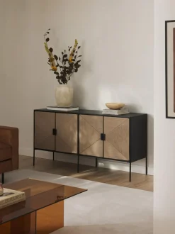 Aparador Con Puertas De Madera De Mango Maciza June