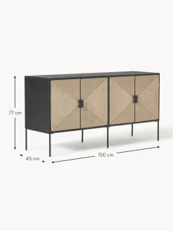 Aparador Con Puertas De Madera De Mango Maciza June