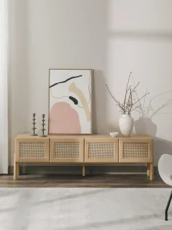 Aparador De Roble Con Tejido Vienes Jolie