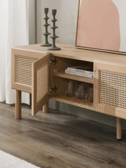 Aparador De Roble Con Tejido Vienes Jolie