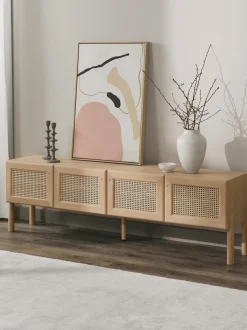 Aparador De Roble Con Tejido Vienes Jolie