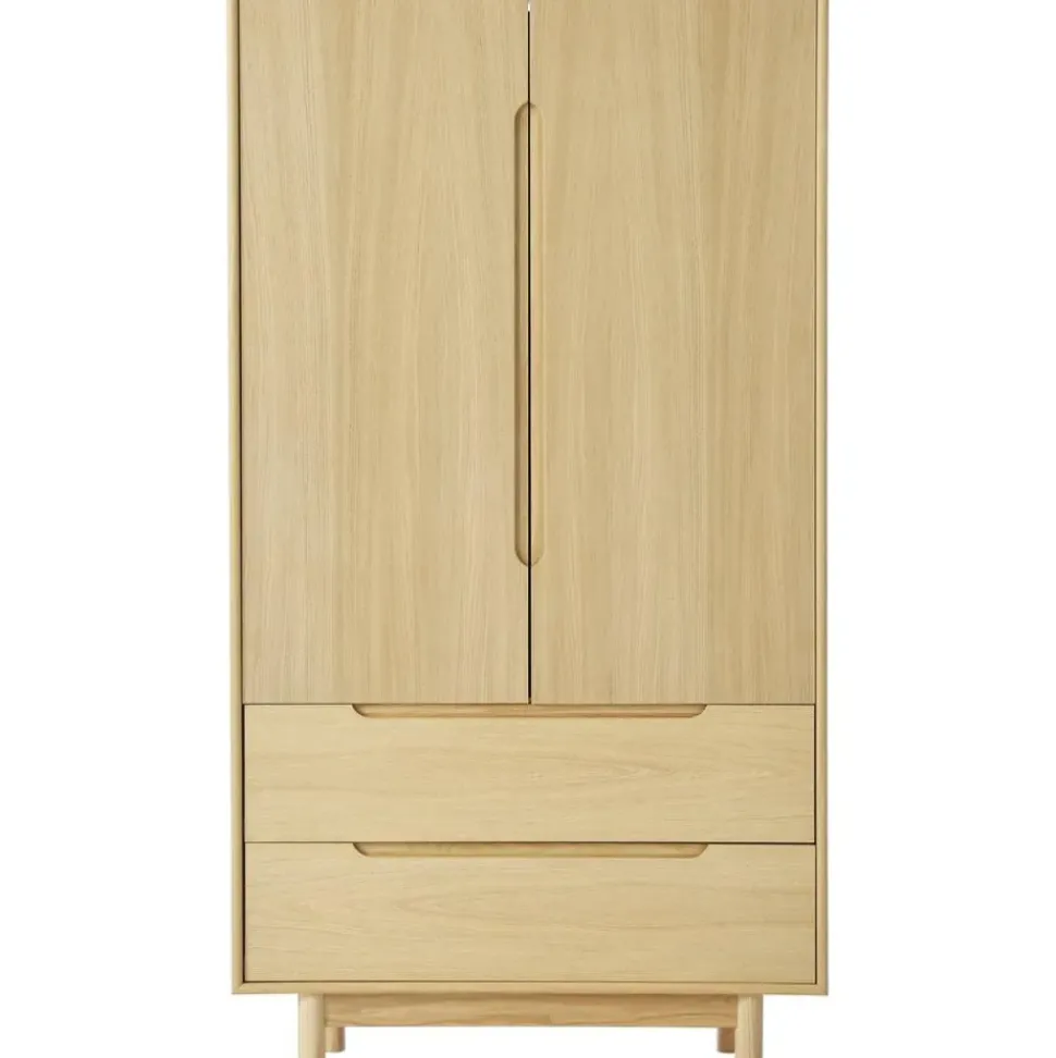 Armario En Roble Cassy, 2 Puertas