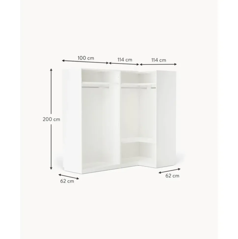 Armario Esquinero Modular Leon, 4 Puertas (215 Cm), Diferentes Variantes