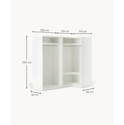 Armario Esquinero Modular Charlotte, 4 Puertas (215 Cm), Diferentes Variantes