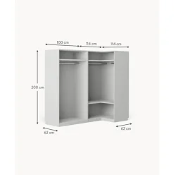 Armario Esquinero Modular Charlotte, 4 Puertas (215 Cm), Diferentes Variantes