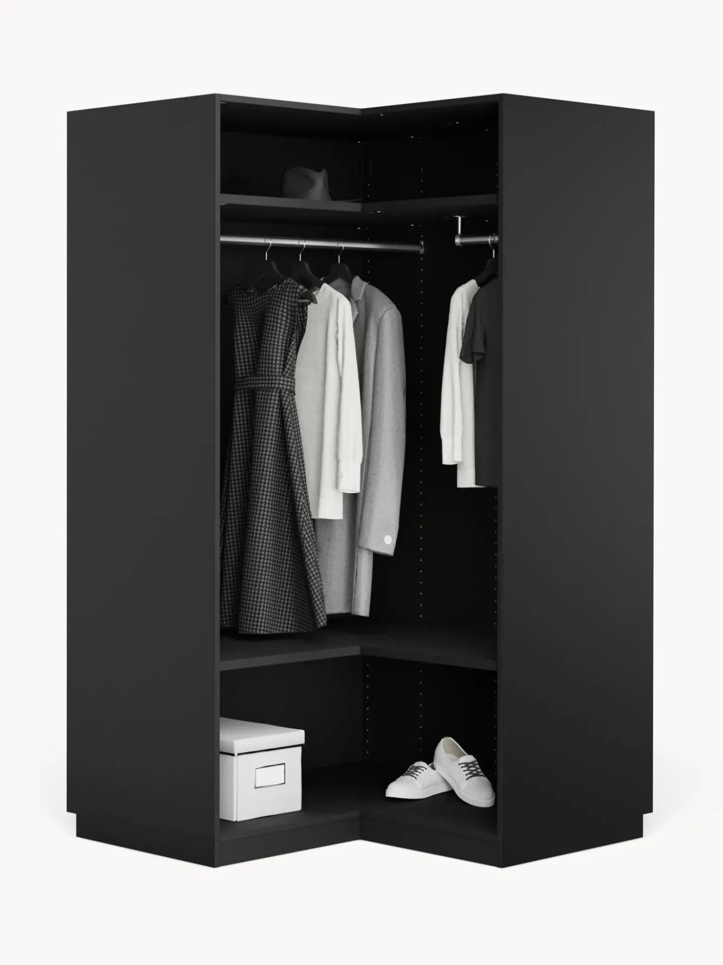 Armario Esquinero Modular Simone, 2 Puertas (115 Cm), Diferentes Variantes