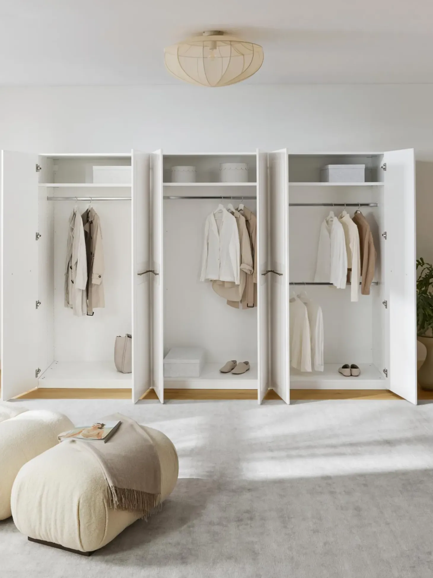 Armario Modular Charlotte, 6 Puertas (300 Cm), Diferentes Variantes