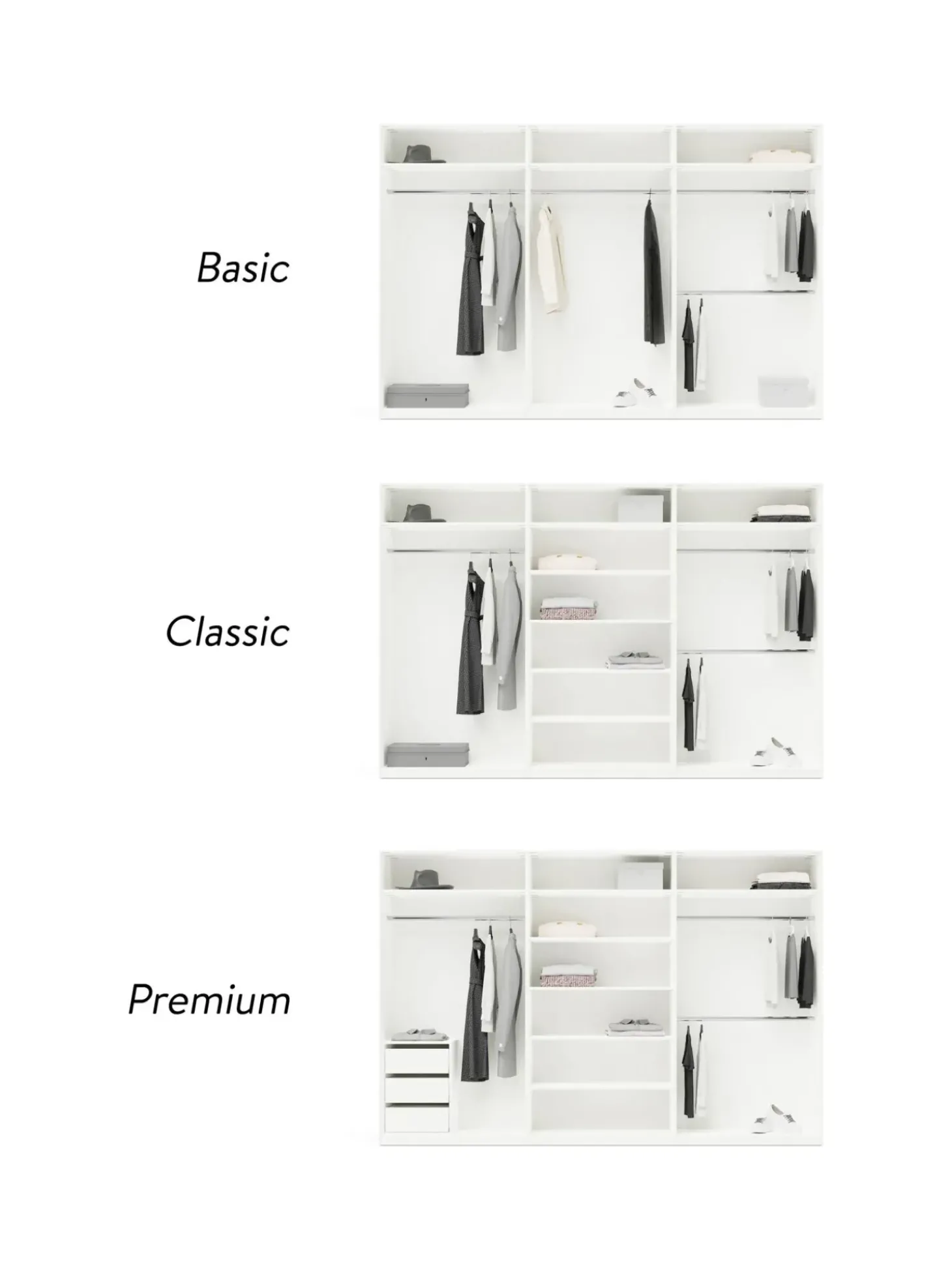 Armario Modular Charlotte, 6 Puertas (300 Cm), Diferentes Variantes