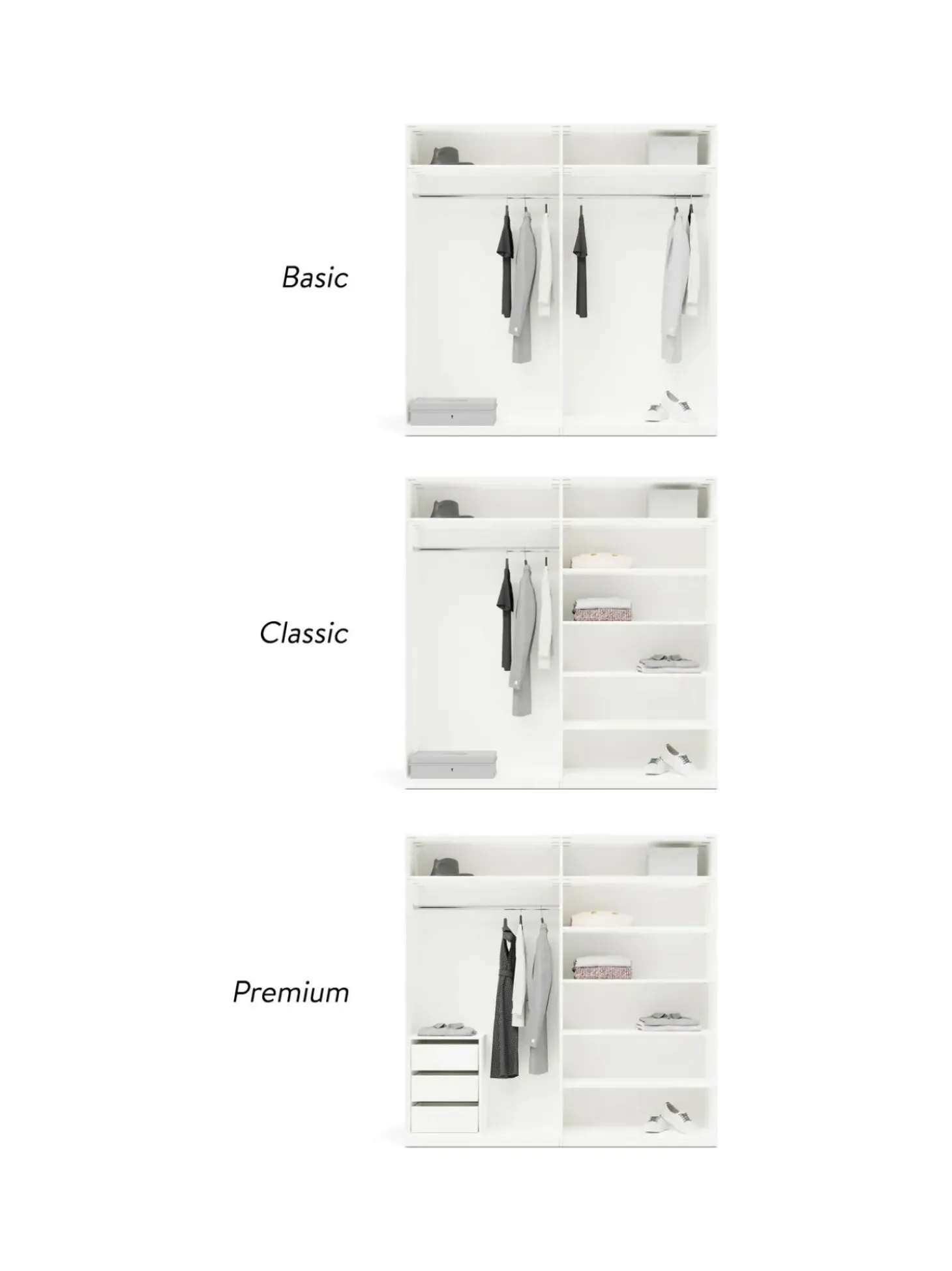 Armario Modular Charlotte, 4 Puertas (200 Cm), Diferentes Variantes