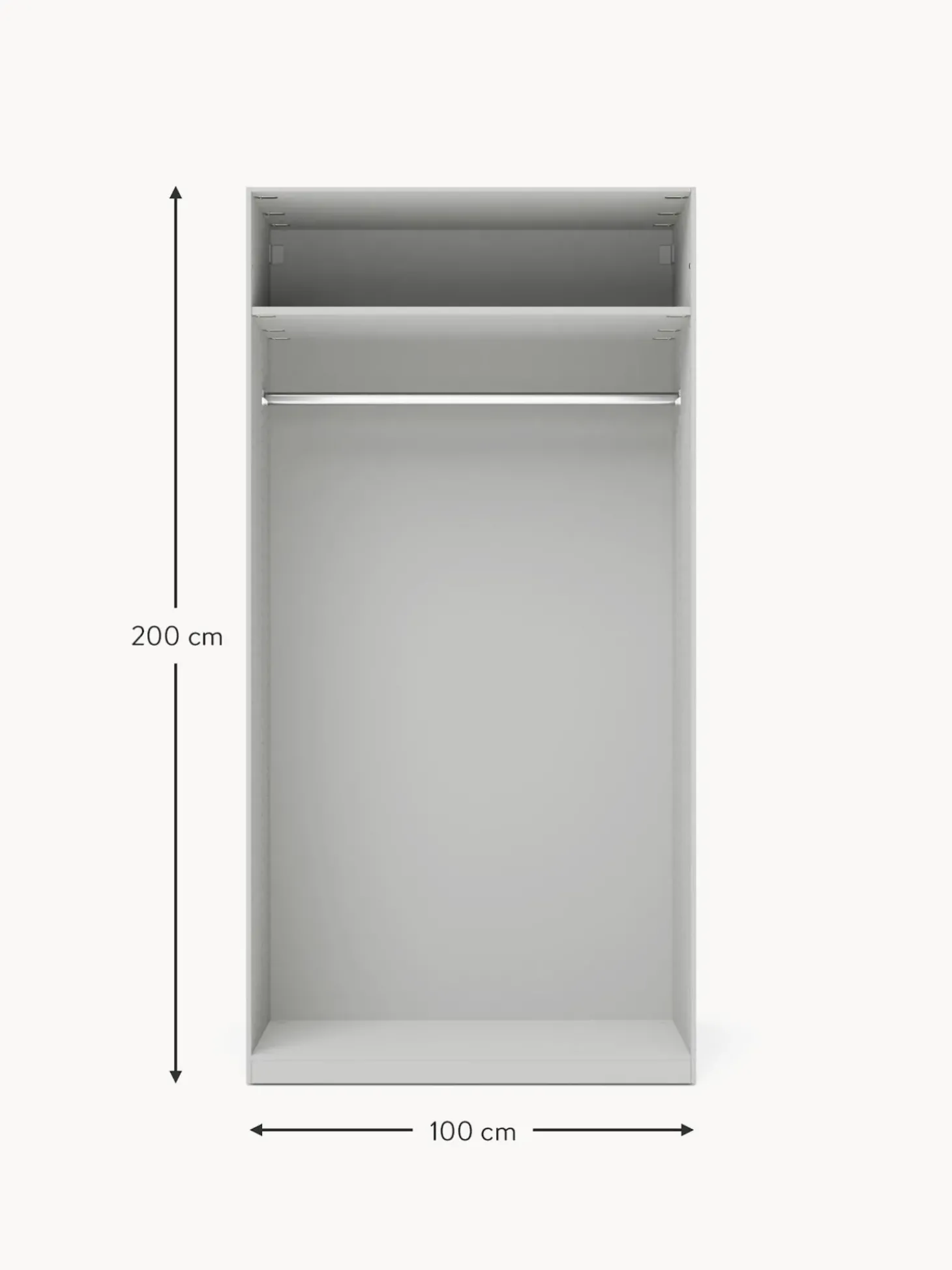 Armario Modular Charlotte, 2 Puertas (100 Cm), Diferentes Variantes