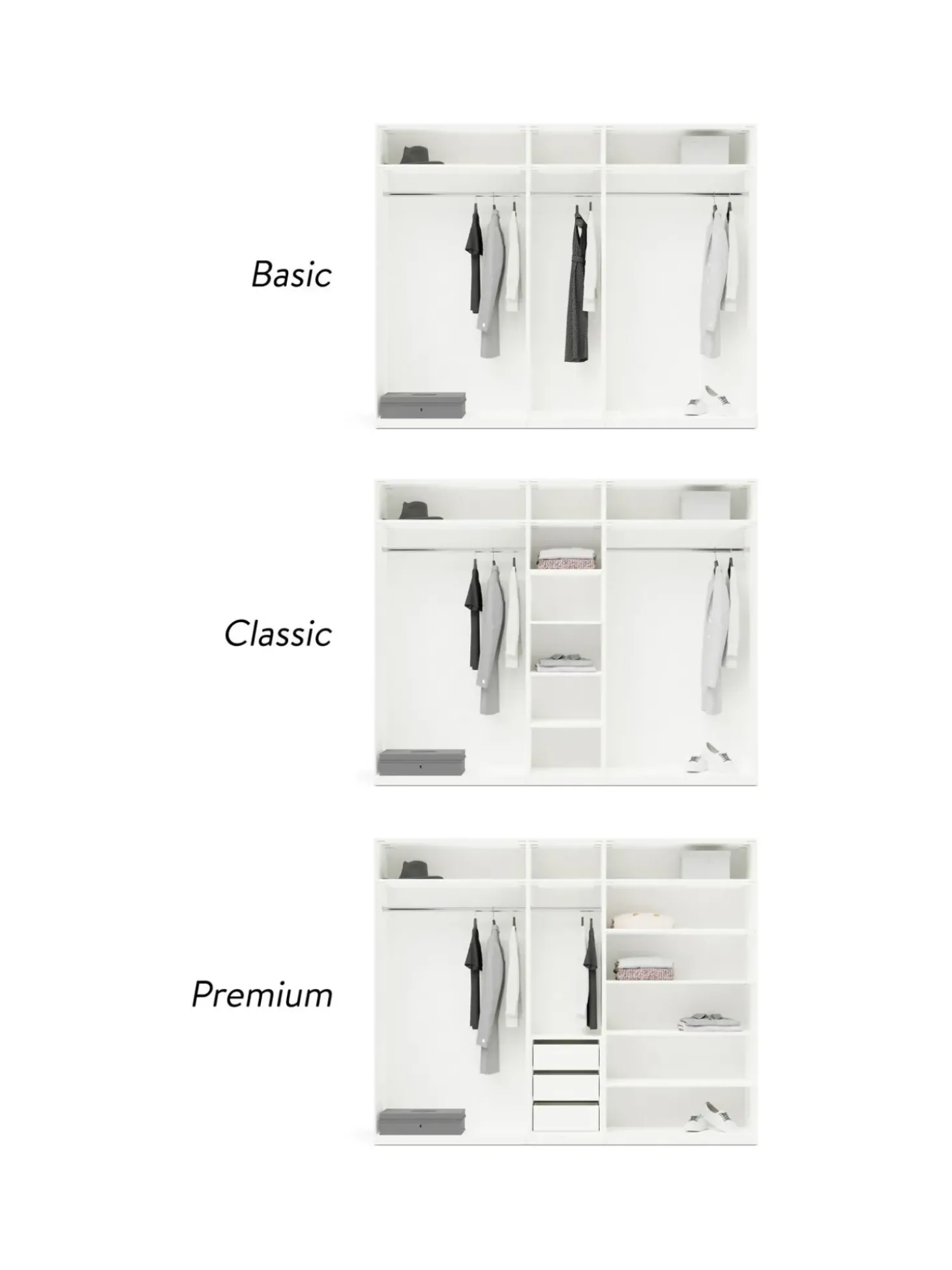 Armario Modular Leon, 5 Puertas (250 Cm), Diferentes Variantes