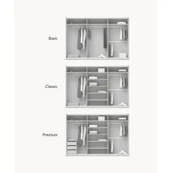 Armario Modular Leon, 3 Puertas Correderas (300 Cm), Diferentes Variantes