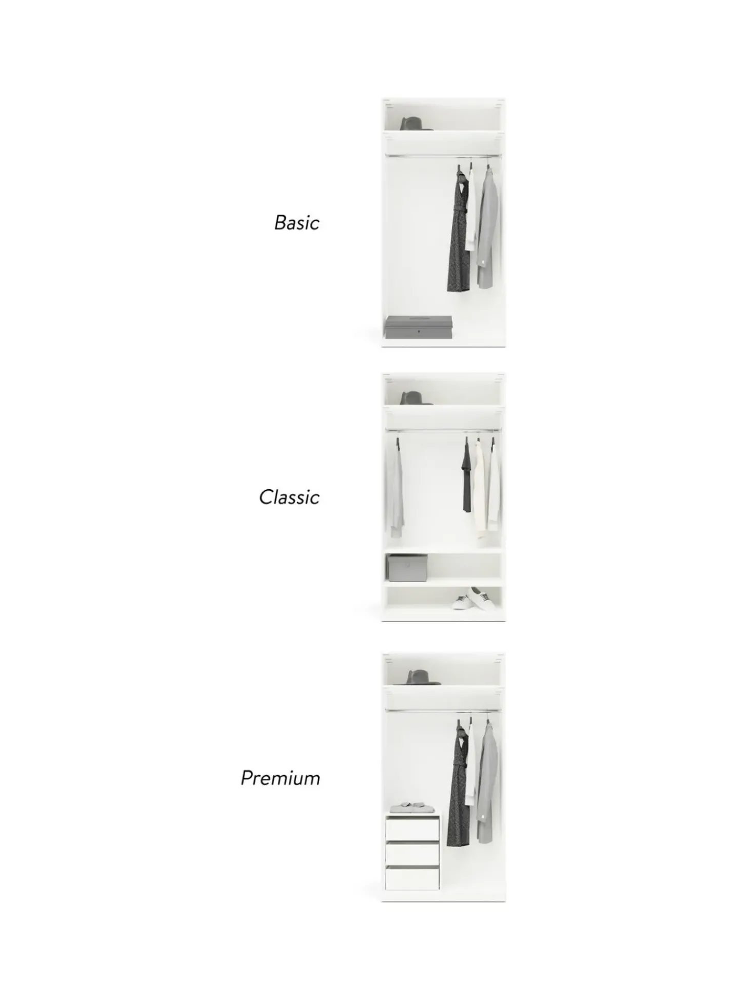 Armario Modular Leon, 2 Puertas (100 Cm), Diferentes Variantes
