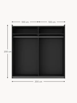 Armario Modular Simone, 2 Puertas Correderas (200 Cm), Diferentes Variantes