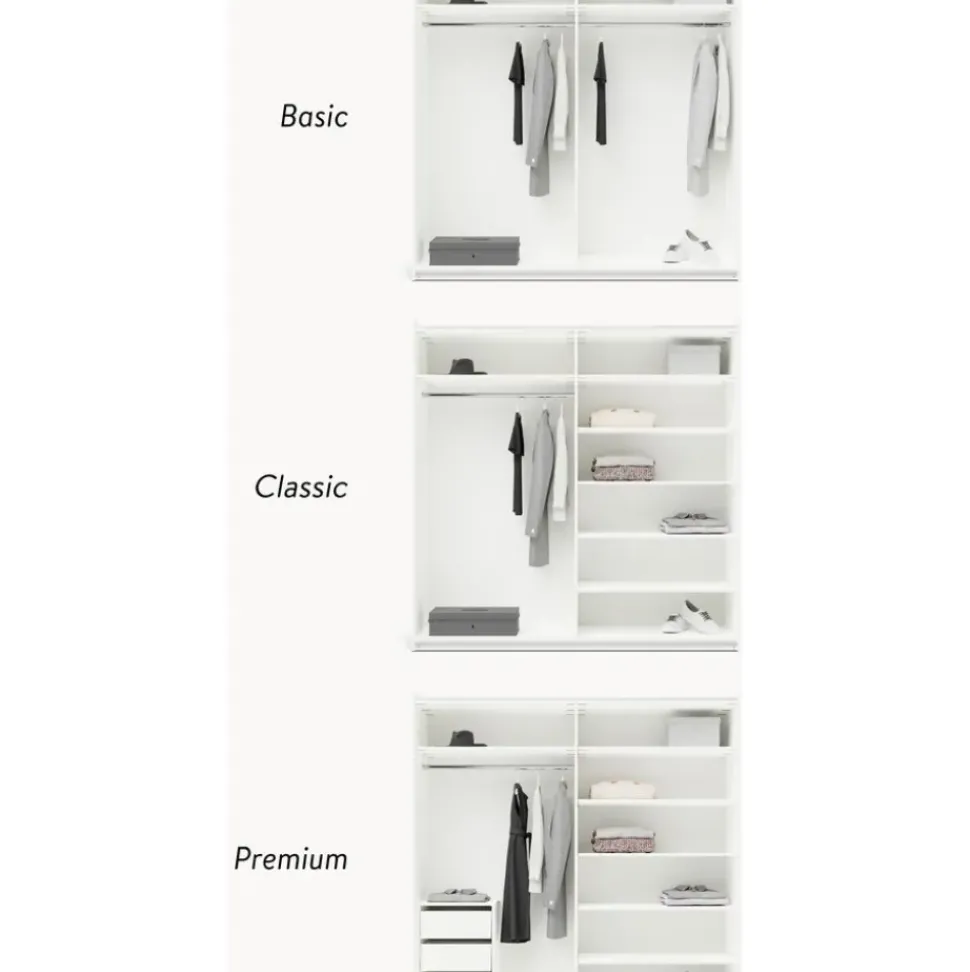 Armario Modular Simone, 2 Puertas Correderas (200 Cm), Diferentes Variantes