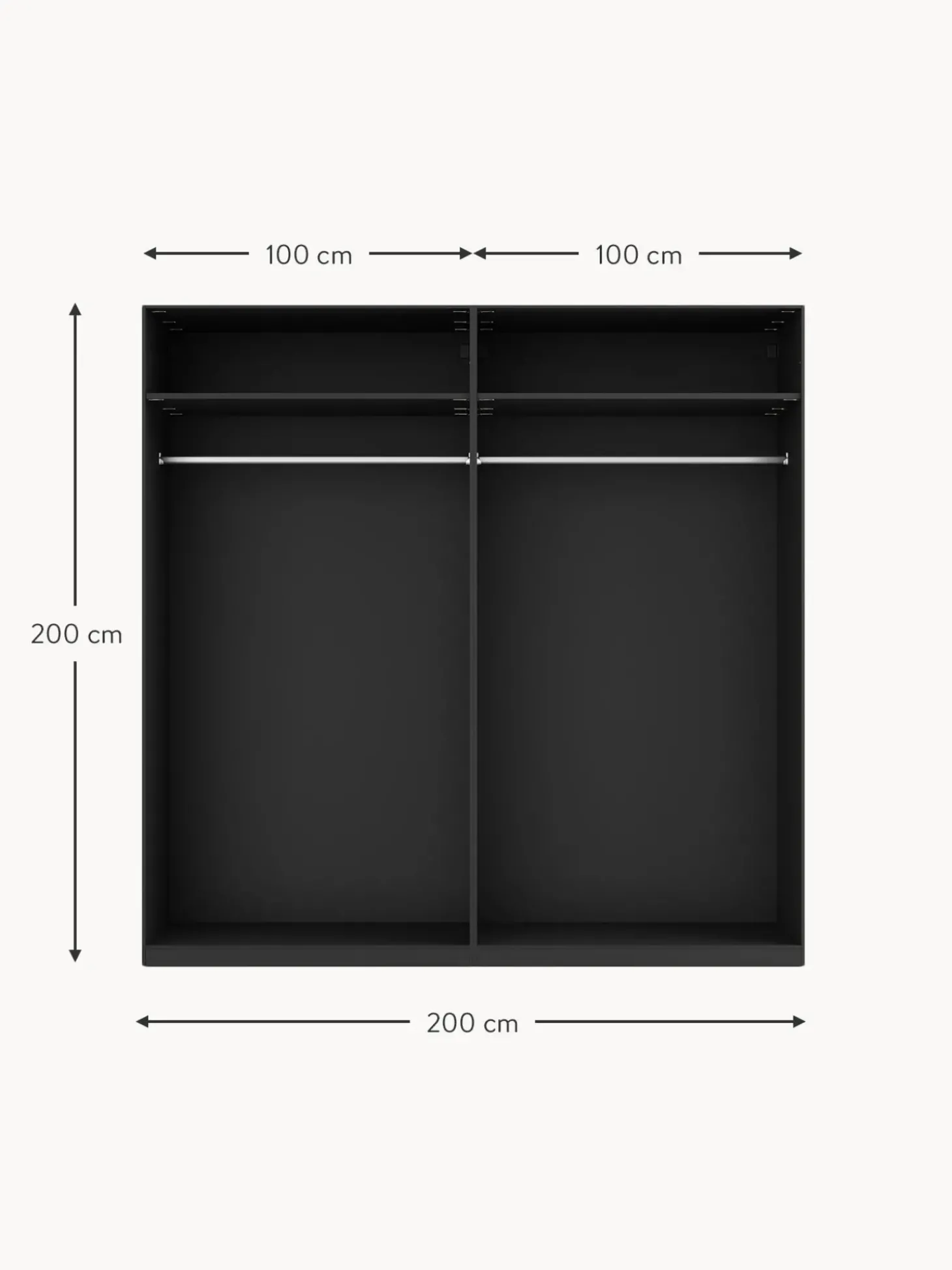 Armario Modular Simone, 4 Puertas (200 Cm), Diferentes Variantes