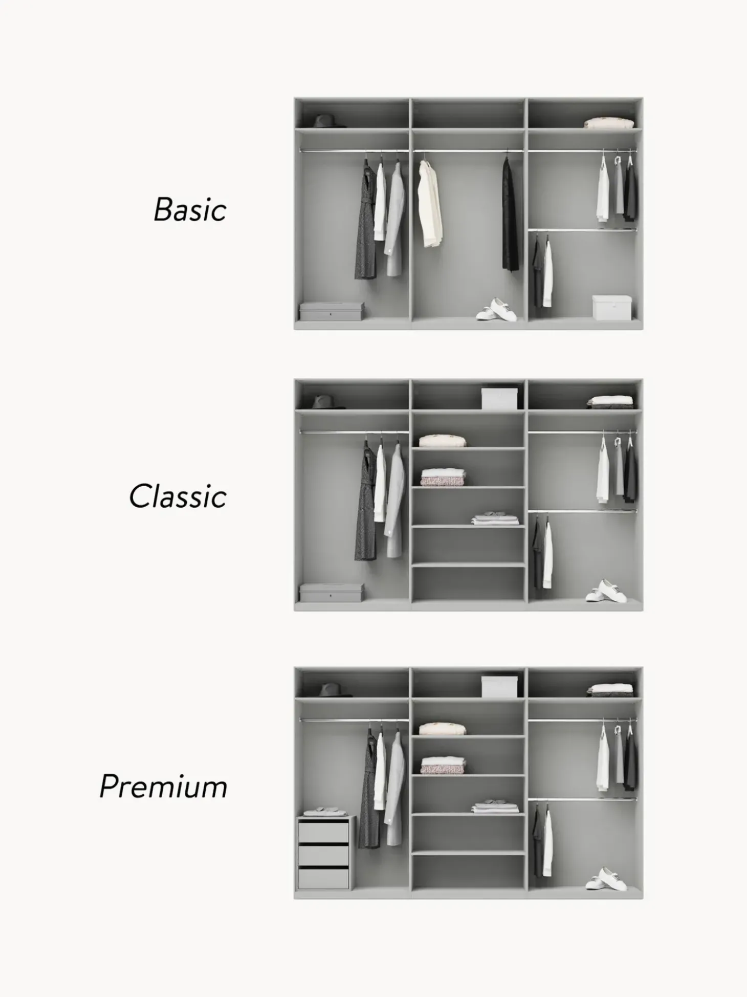 Armario Modular Simone, 6 Puertas (300 Cm), Diferentes Variantes