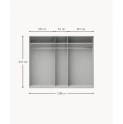 Armario Modular Simone, 5 Puertas (250 Cm), Diferentes Variantes