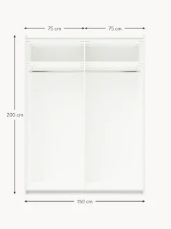 Armario Modular Simone, 2 Puertas Correderas (150 Cm), Diferentes Variantes