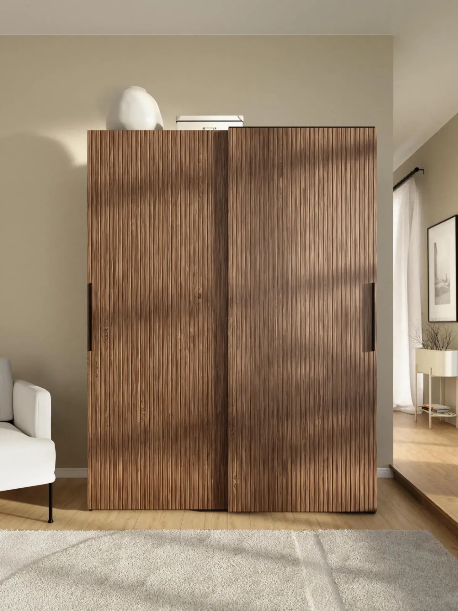 Armario Modular Simone, 2 Puertas Correderas (150 Cm), Diferentes Variantes