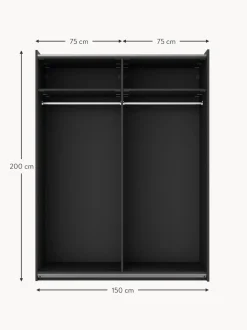 Armario Modular Simone, 2 Puertas Correderas (150 Cm), Diferentes Variantes