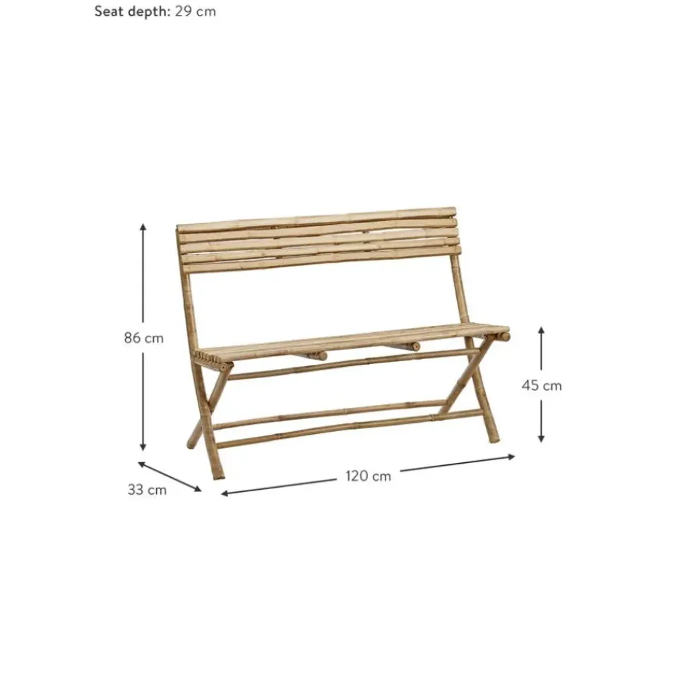 Banco De Bambu Para Jardin Mandisa