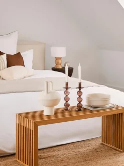 Banco De Madea De Bambu Rib