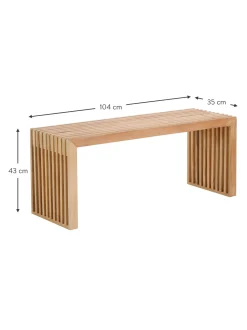 Banco De Madea De Bambu Rib