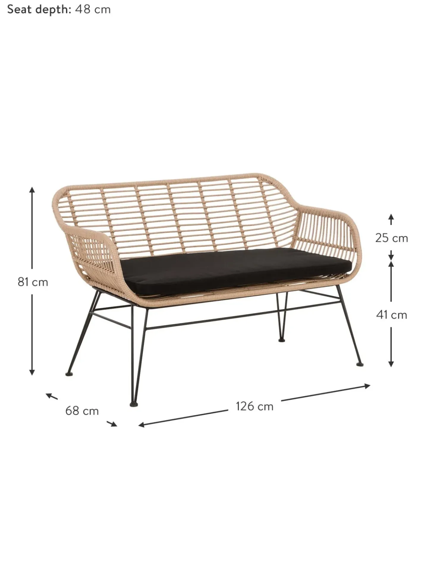 Banco De Mimbre Costa