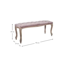 Banco De Terciopelo Mathilde