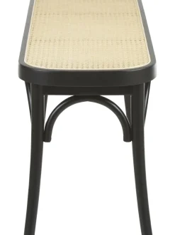 Banco Madera Con Tejido Vienes Franz