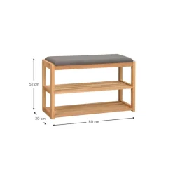 Banco Zapatero En Roble Confetti