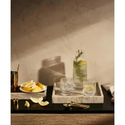 Bandeja Decorativa Pequena De Marmol Venice