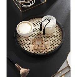 Bandeja Redonda Con Tejido Vienes Carina