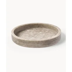 Bandeja Redonda Decorativa De Marmol Venice