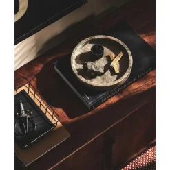 Bandeja Redonda Decorativa De Marmol Venice