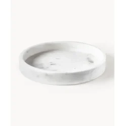 Bandeja Redonda Decorativa De Marmol Venice