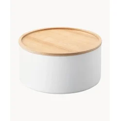 Bote Con Tapadera De Madera Rin