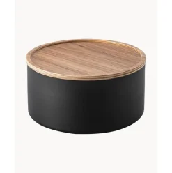 Bote Con Tapadera De Madera Rin