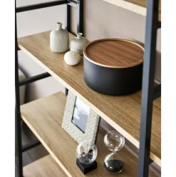 Bote Con Tapadera De Madera Rin