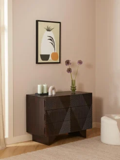 Cajonera De Madera De Mango Maciza Louis