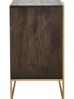 Cajonera De Madera Maciza De Mango Harry