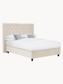 Cama Continental De Terciopelo Premium Pheobe