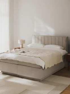 Cama Continental Livia, Con Espacio De Almacenamiento