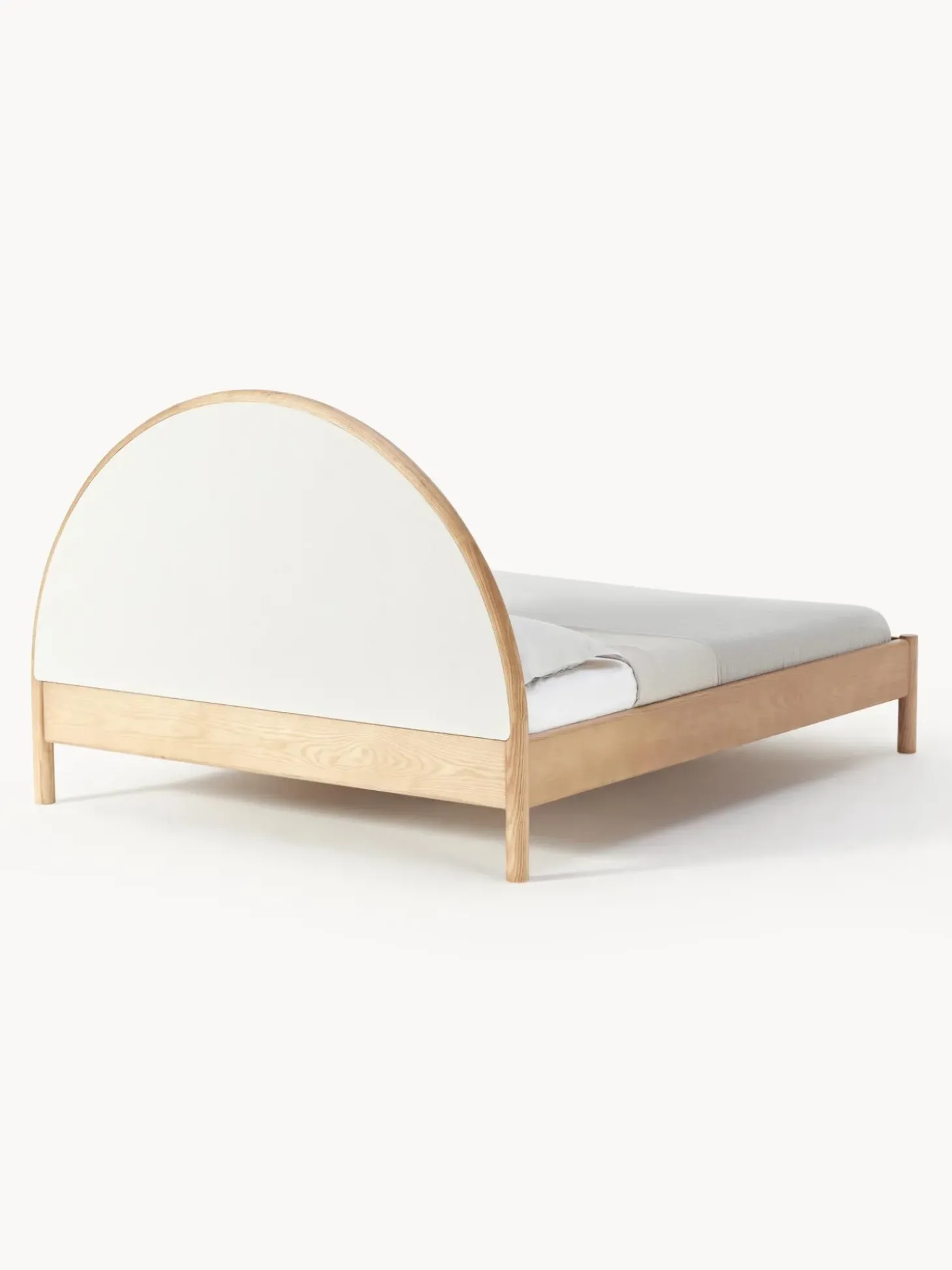 Cama De Madera Con Cabecero Tapizado Sean