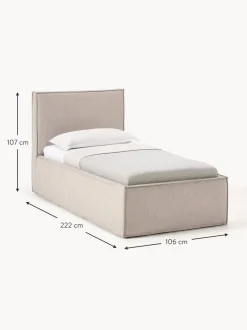 Cama Individual Dream, Con Espacio De Almacenamiento