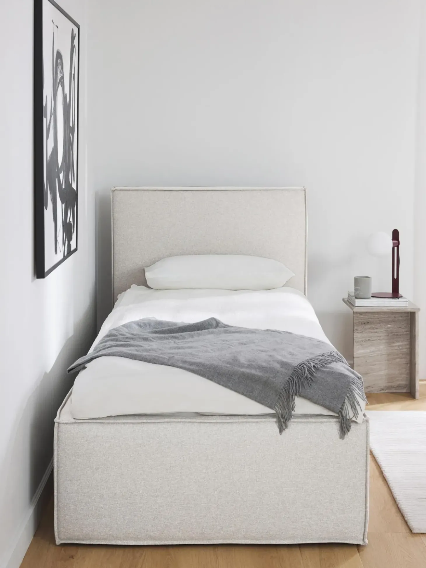 Cama Individual Dream, Con Espacio De Almacenamiento