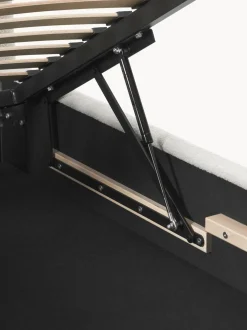 Cama Individual En Tejido Boucle Ebba, Con Espacio De Almacenamiento