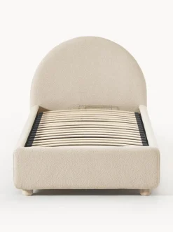Cama Individual En Tejido Boucle Ebba, Con Espacio De Almacenamiento
