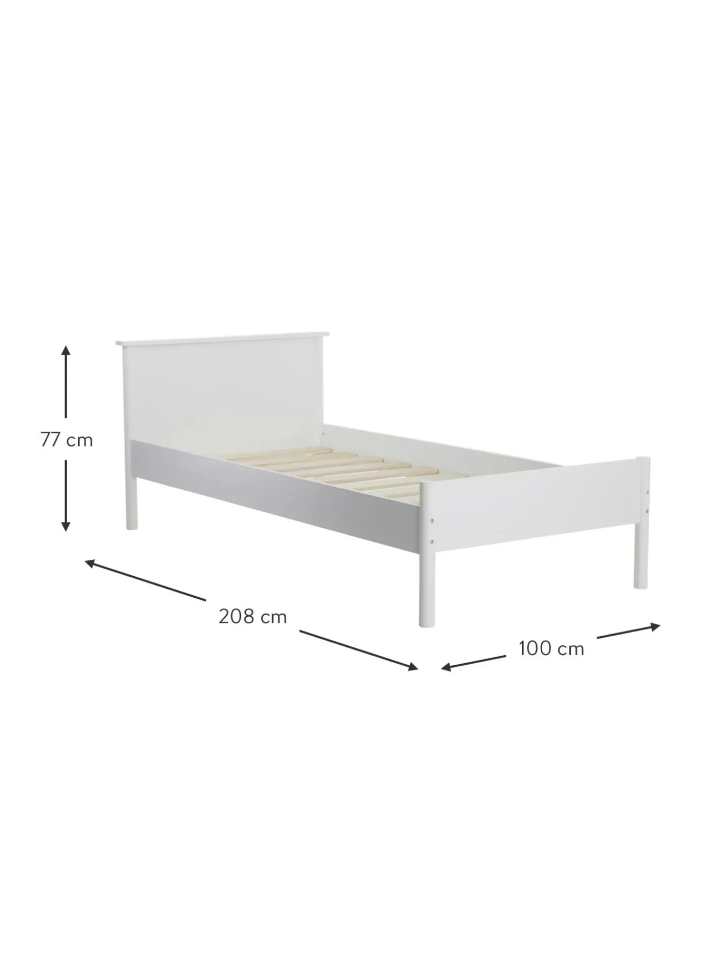 Cama Infantil De Madera Girona, 90 X 200 Cm